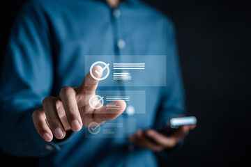 Checklist business target marketing planning with quality management, Quality Assurance and improvement. Standardization, certification. Compliance to regulations service and standards.