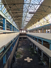 Fototapeta premium Detail shots of an old abandoned industrial building