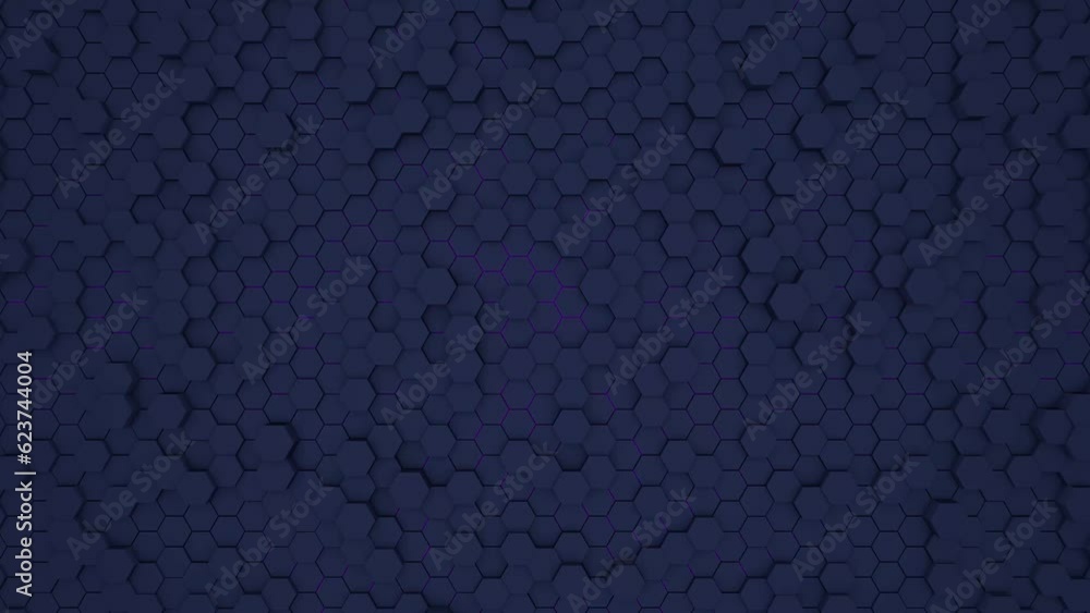 Poster dark blue abstract background or video intro made of dynamic green lines. rendering animation.