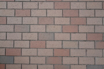 Closeup of exterior brick wall