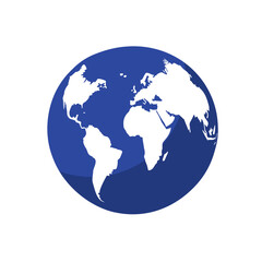 earth globe icon, World, globe, planet - vector icon isolated