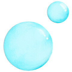 Air bubbles are formed by breathing underwater.