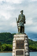 Fototapeta na wymiar Inveraray War Memorial, Loch Fyne, Argyll, Scotland, UK