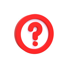 Question Mark Icon Sign and Symbol for Design Presentation Website or Ui Elements 3d ui icon
