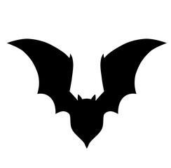 Cute bat halloween silhouette