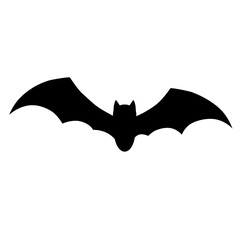 Cute bat halloween silhouette