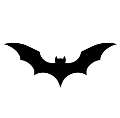 Cute bat halloween silhouette