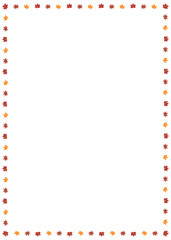 Rectangle Autumn Border A4