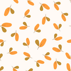 Minimalist Leaf Pattern Seamless