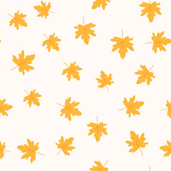 Fototapeta na wymiar Minimal Autumn Leaf Background