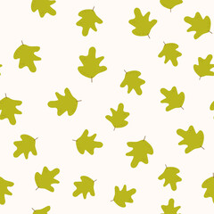 Minimalist Leaf Pattern Seamless