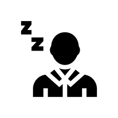 sleep glyph icon
