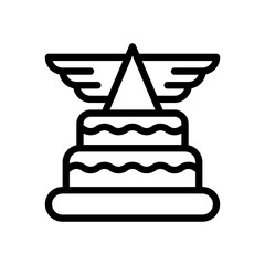 cake line icon
