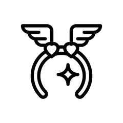headband line icon