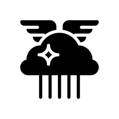 cloud glyph icon