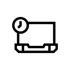 laptop line icon