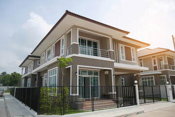 Premium Modern house exterior for real estate business 