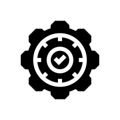 time management glyph icon