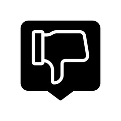 dislike glyph icon