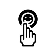 finger glyph icon