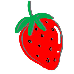 Fruit Illustration for Decoration - Strawberry