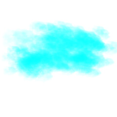 Fototapeta na wymiar Clear Blue Cloud in the Sky Illustration