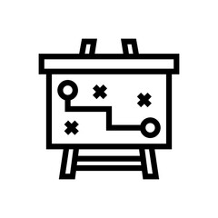 strategy line icon