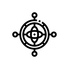 gyroscope line icon