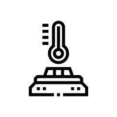 temperature sensor line icon