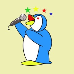 歌うペンギン
