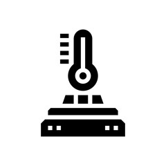 temperature sensor glyph icon