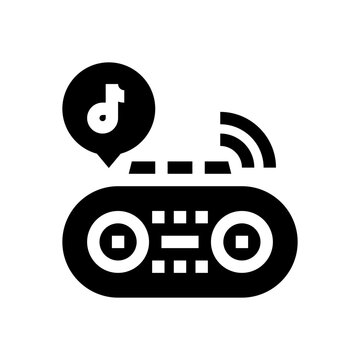 Boombox Glyph Icon