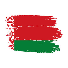 BELARUS Vector Flag on White