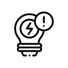 electricity line icon