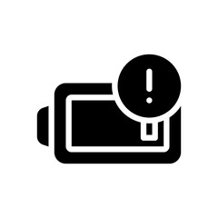 low battery glyph icon