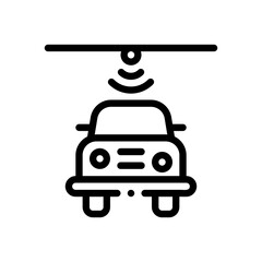 parking sensor line icon