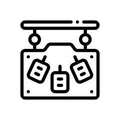 noticeboard line icon