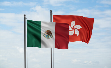 Hong Kong and Mexico flag