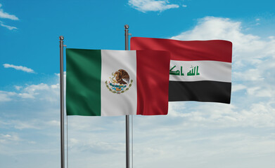 Iraq and Mexico flag