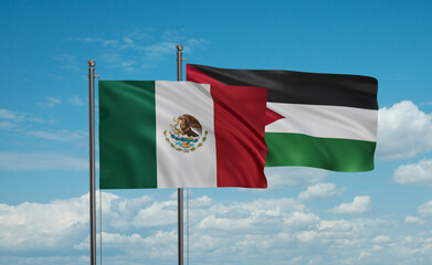 Jordan and Mexico flag