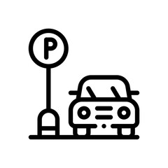 parking line icon