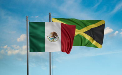 Jamaica and Mexico flag