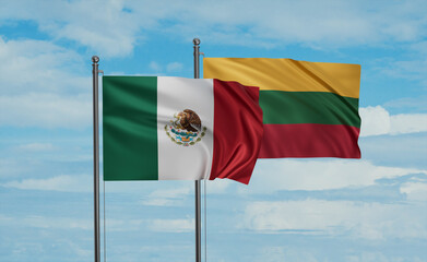 Lithuania and Mexico flag