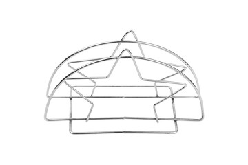 napkin holder, metal napkin holder isolated from background