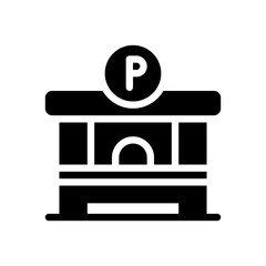 parking glyph icon
