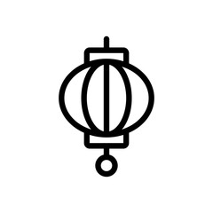 lantern line icon
