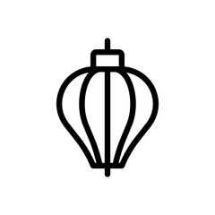 paper lantern line icon