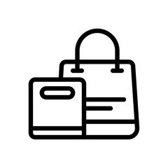 Obraz premium shopping line icon