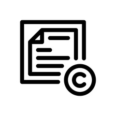 copywriting line icon