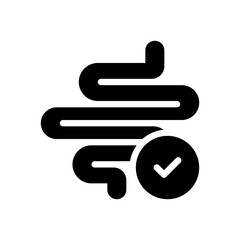 intestine glyph icon